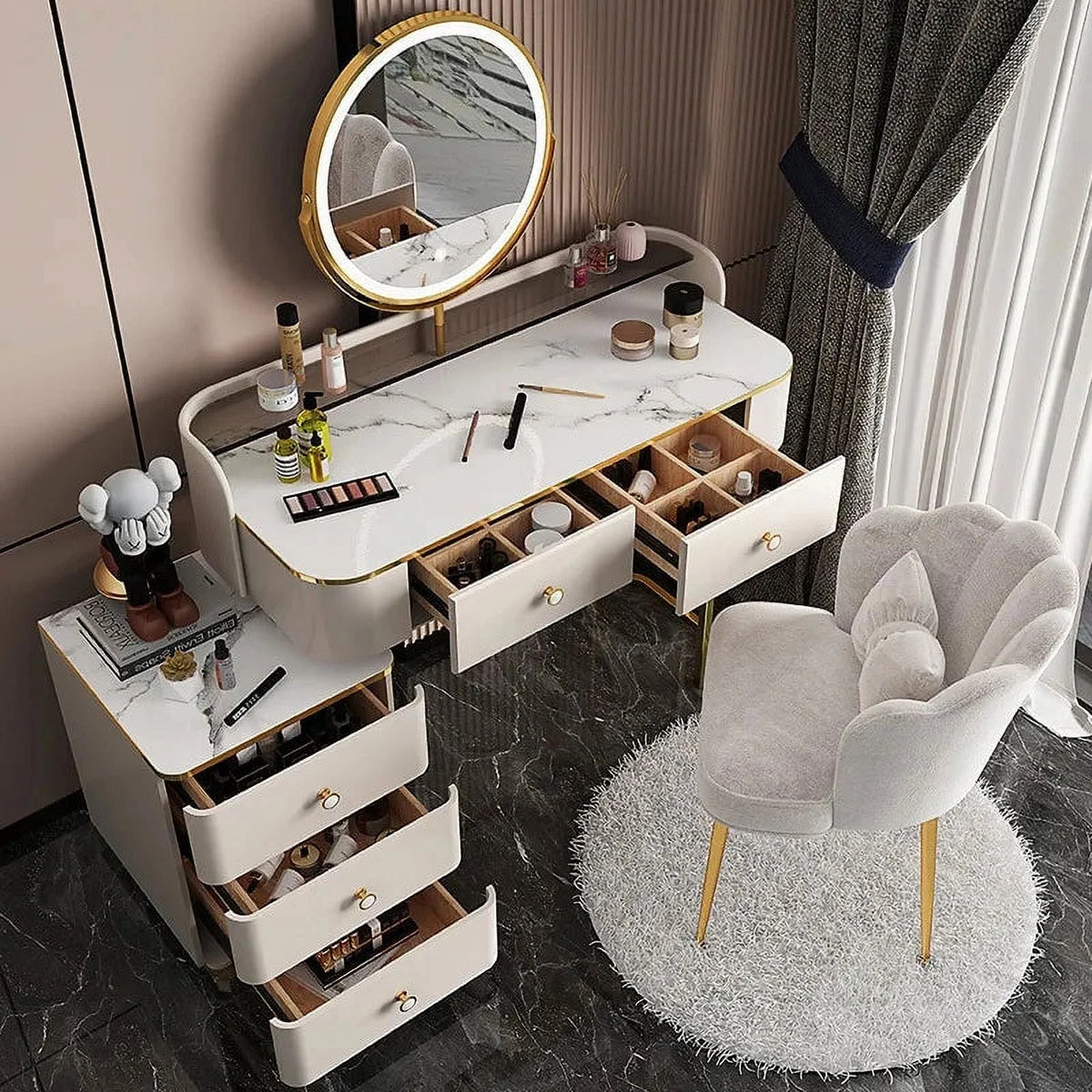 Multifunctional Storage Cabinet Dressing Table Dresser H393