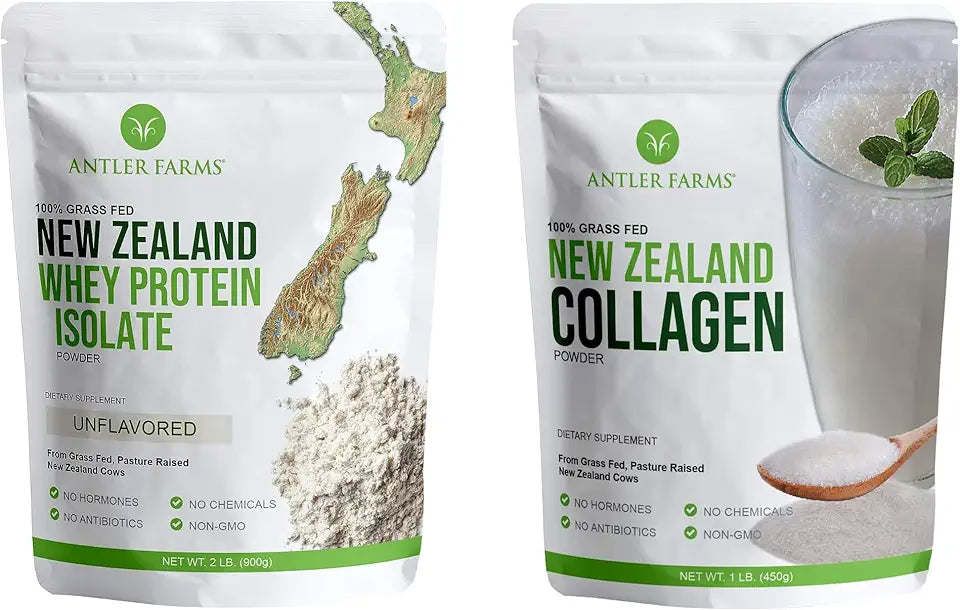 Grass Fed Whey Protein Isolate & Collagen Powder H761317