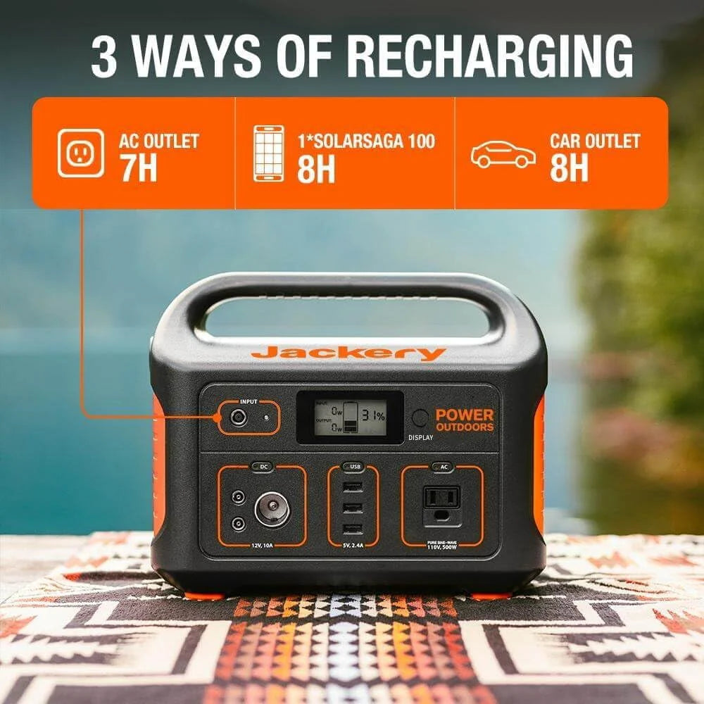Portable Power Station 550 Wh Lithium-ion Battery 500W Output E934621