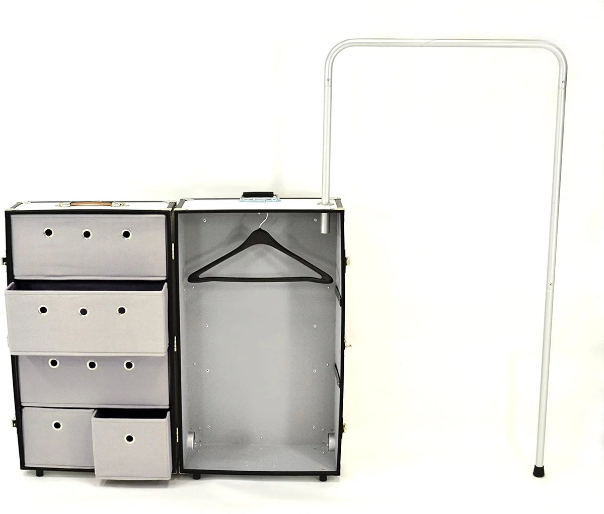Forest Green Travel Trunk with Mounted Wheels V922982