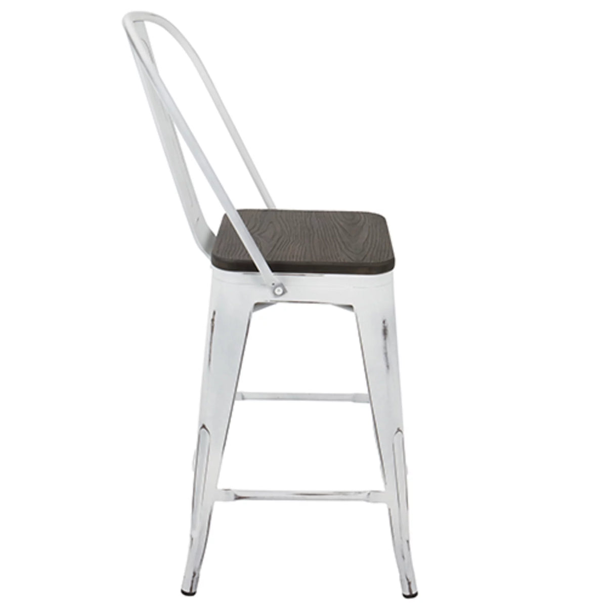 High Back Counter Stool Set of 2 M9427