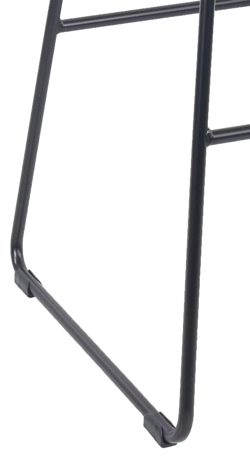 Black Metal Base with Natural Wood Seat Backless Stool L209