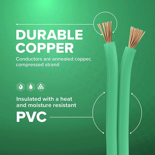 100 Feet Insulated Stranded Copper THHN THWN Wire 10 AWG Green T827