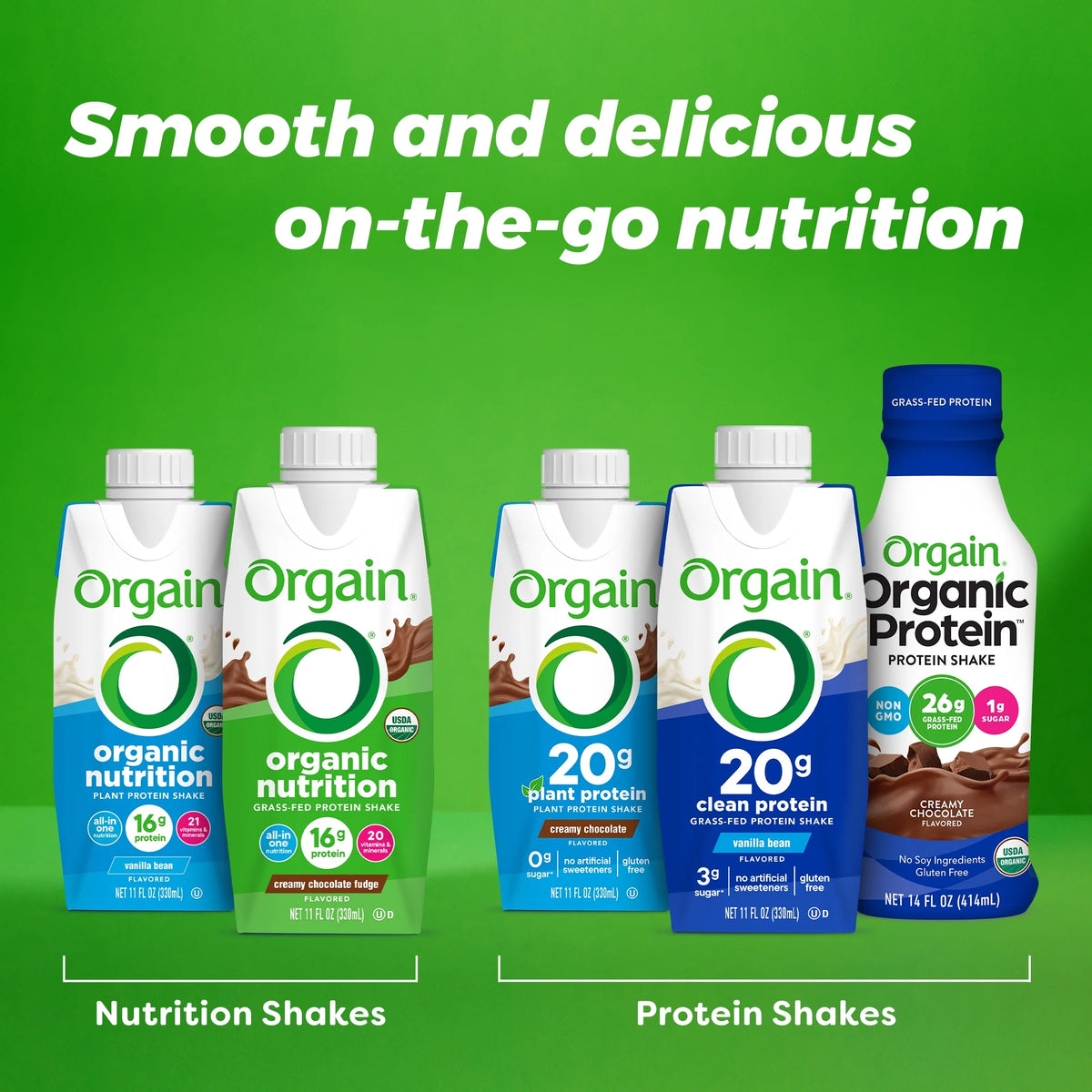 Grass Fed Protein Shake Vanilla Bean 11oz 12ct F18723
