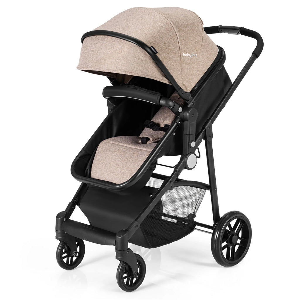 2 In 1 Foldable Baby Stroller Black D3236