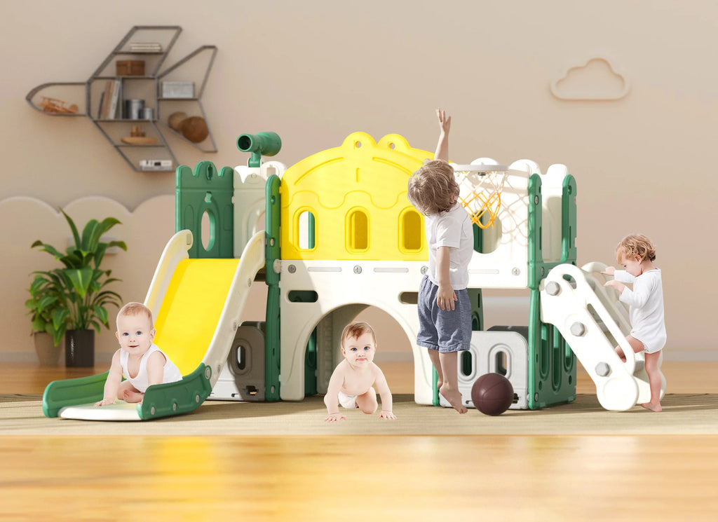 8 in 1 Kids Slide Set with Climber X797