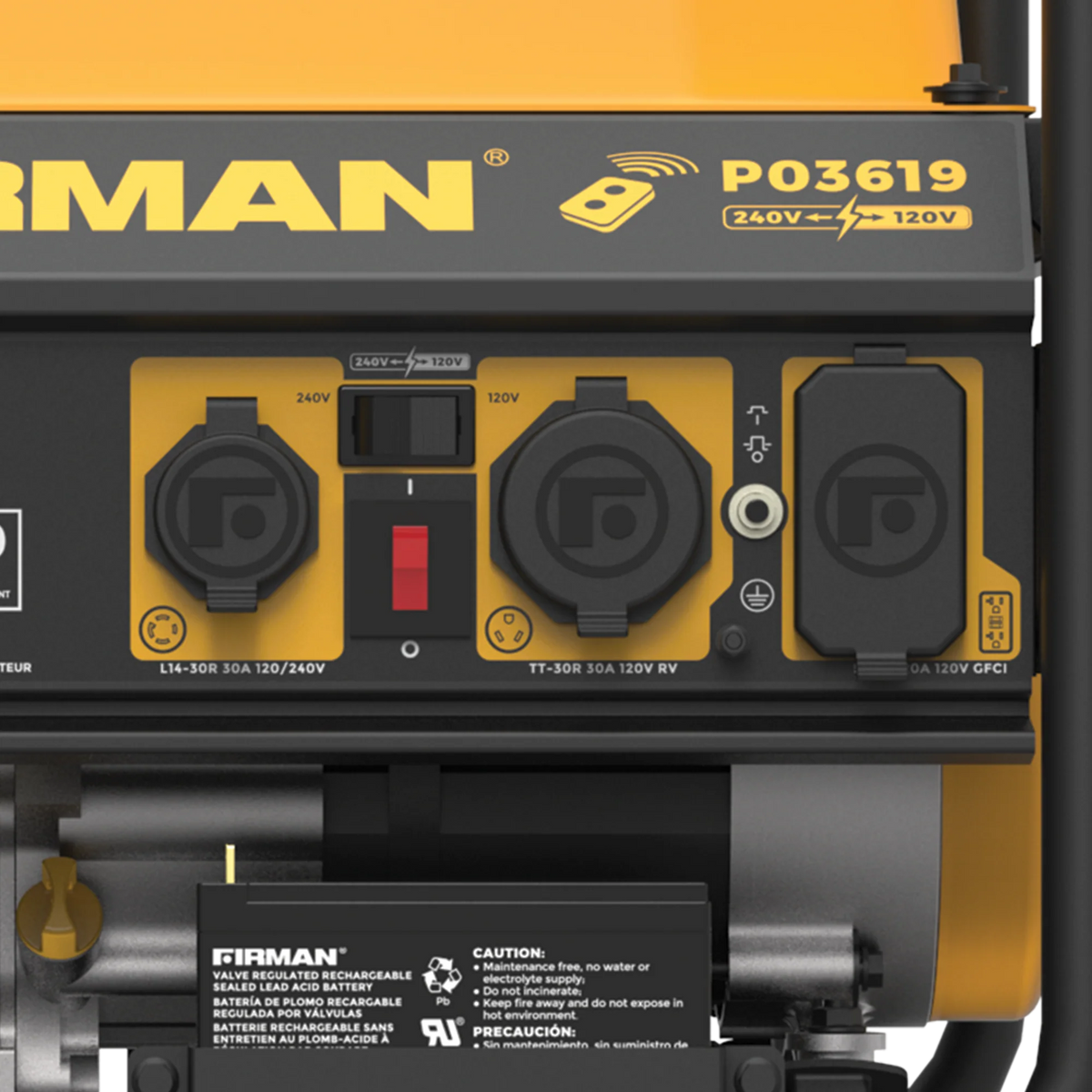 4550/3650 Watt Gas Portable Generator with Wheel Kit O319081