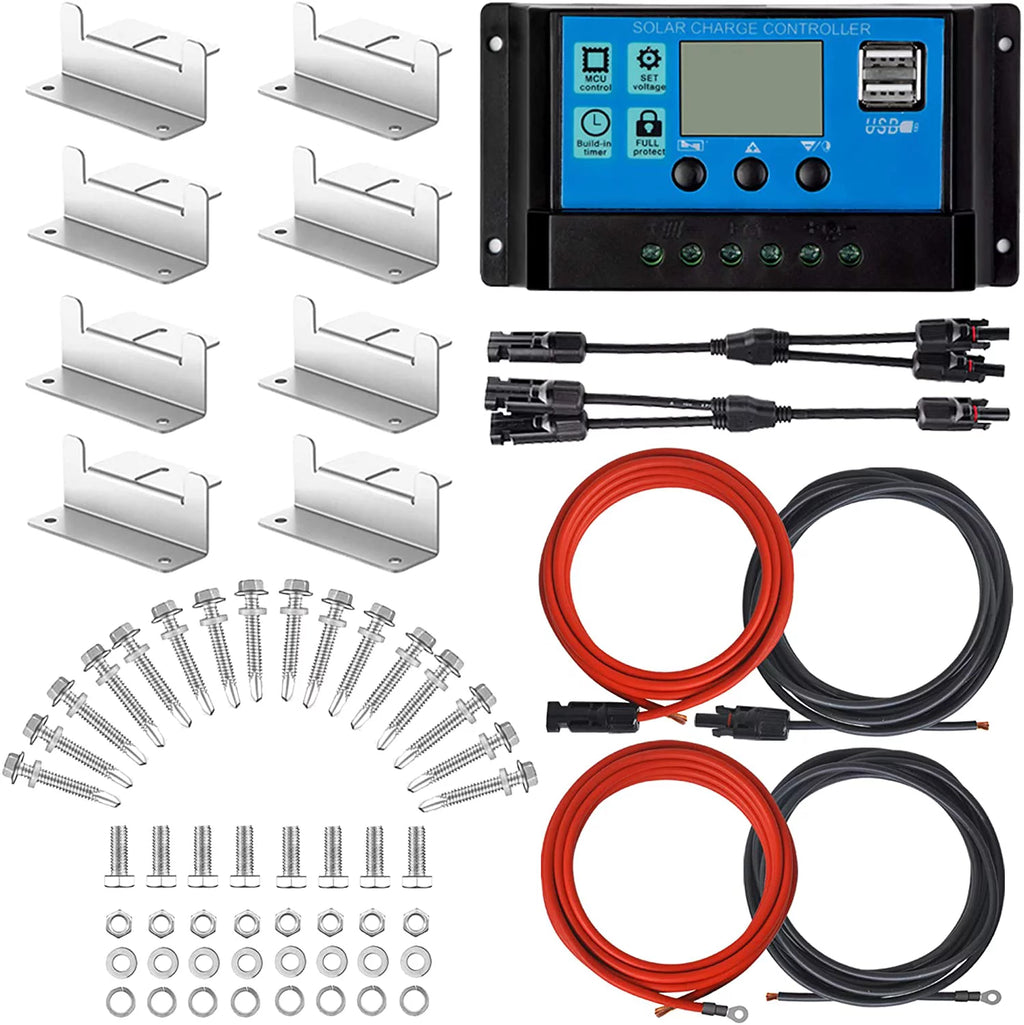 200 Watt 12/24V Monocrystalline Solar Panel Kit K44111
