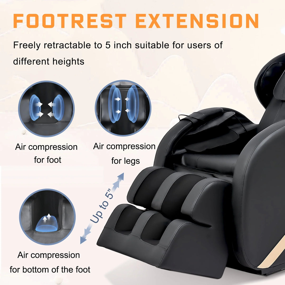 Small Zero Gravity Full Body Massage Chair with Heating and Airbags O9515