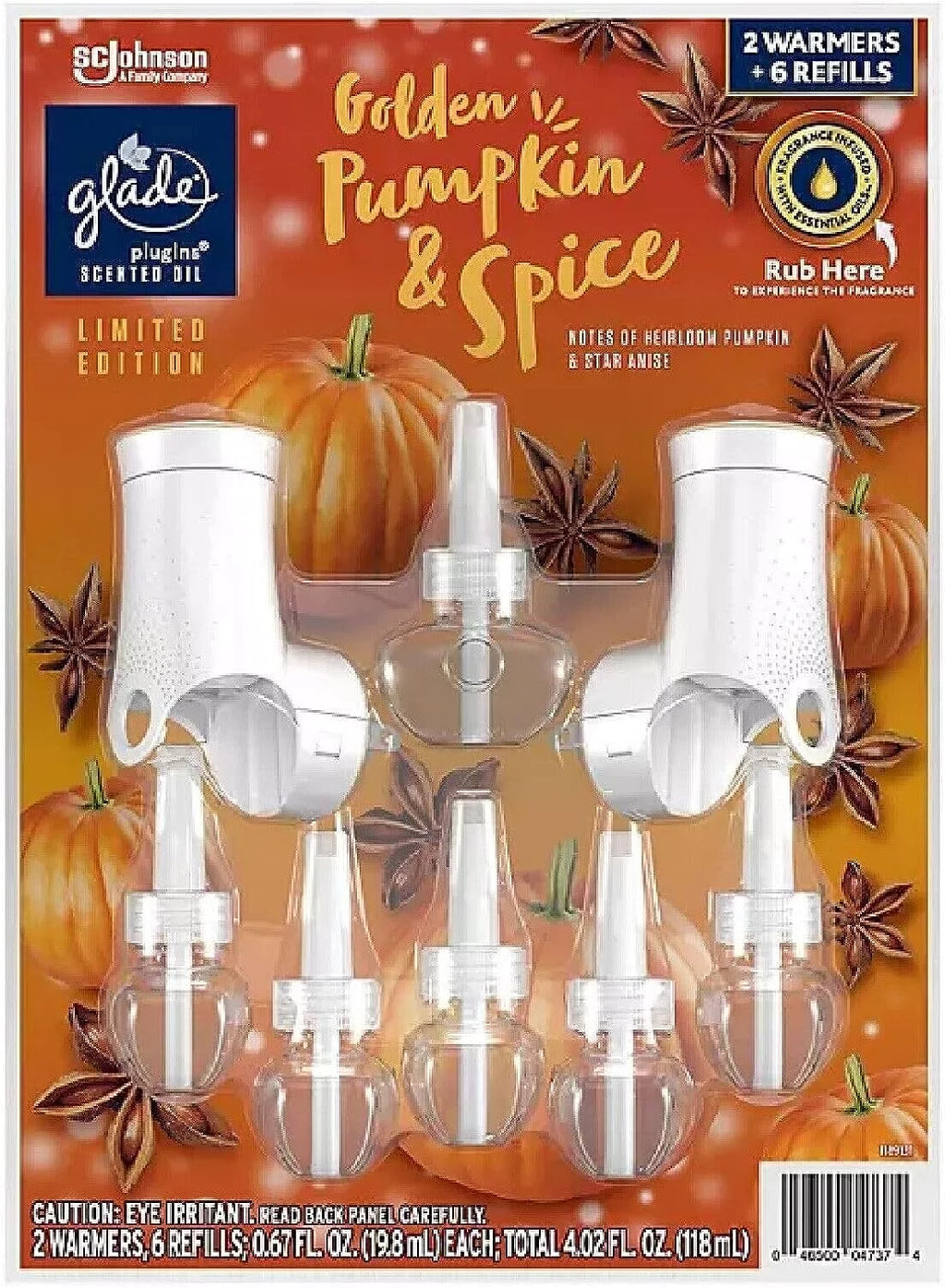 Scented Oil 2 Warmers + 6 Refills X565939