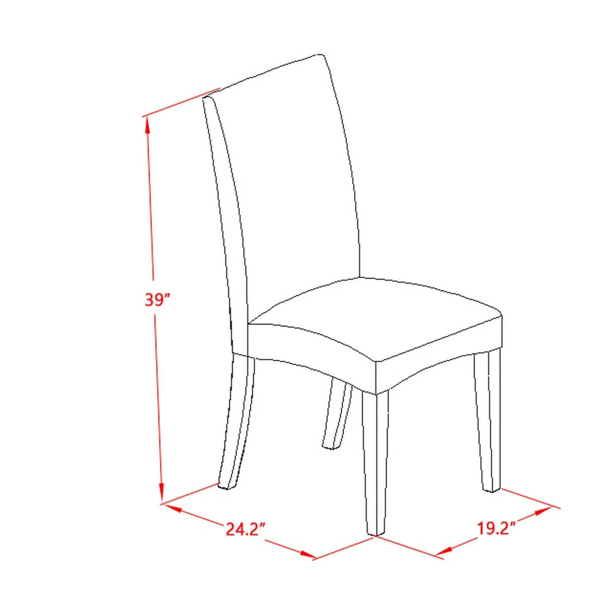 5 Piece Wood Dining Set B87837