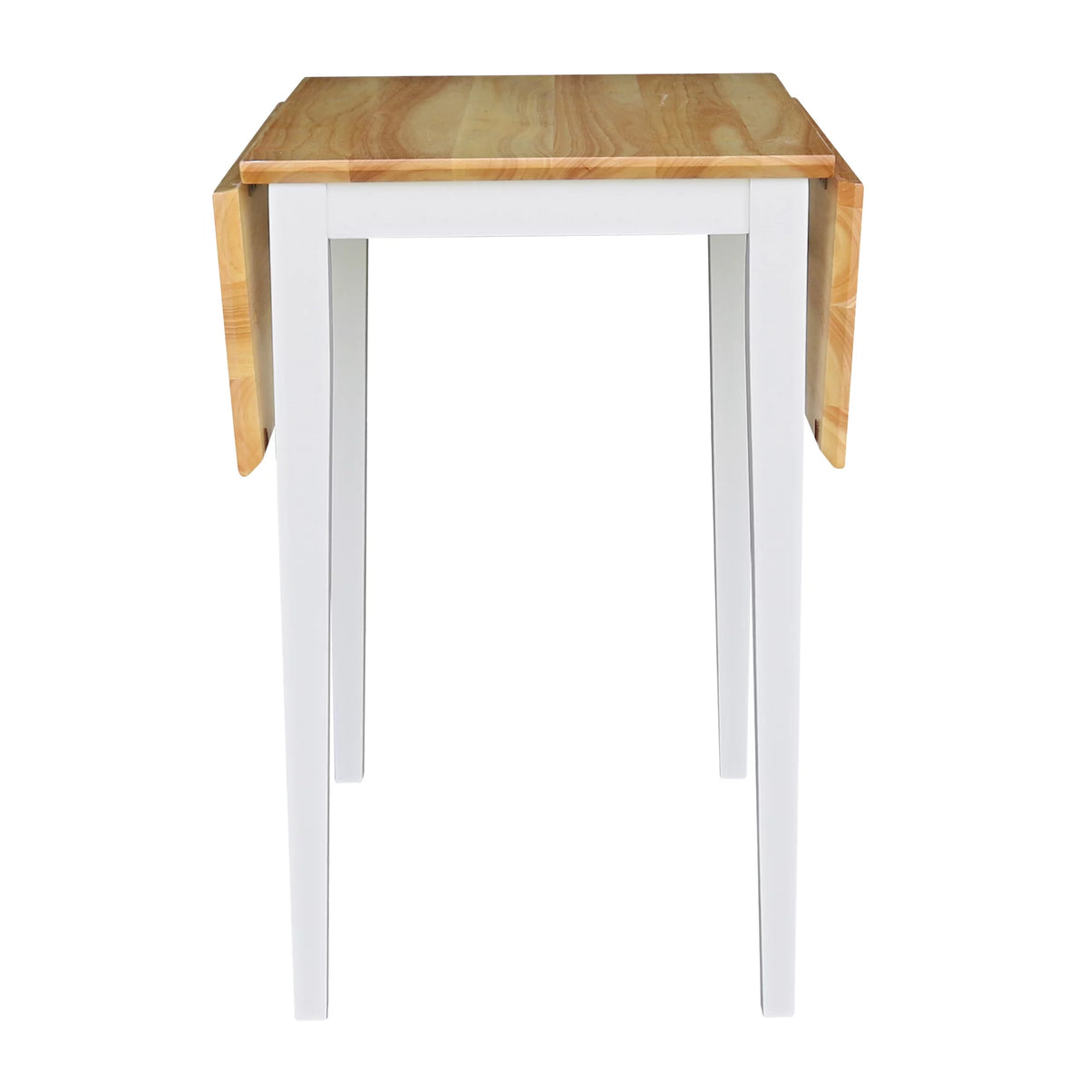 Small Dropleaf Table in White and Natural F883076