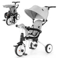 Folding Baby Tricycle Toddler Bike Stroller Gray H199079