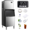 Commercial Ice Maker Machine with 200LBS Storage Ice Bin D670