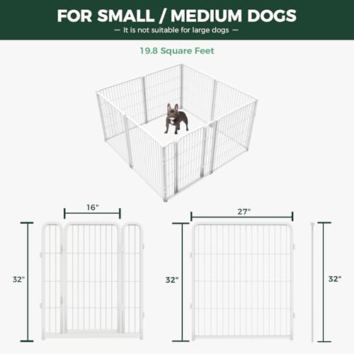 Heavy Duty 32 Inch 6 Panels Black Dog Playpen P985