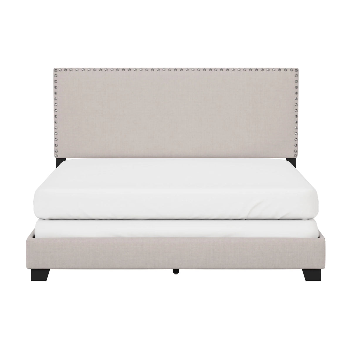 Charcoal Faux Leather Queen Bed D348350