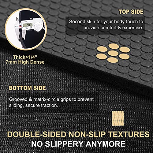 Extra Wide Large 7mm Thick Exercise Mat W34253