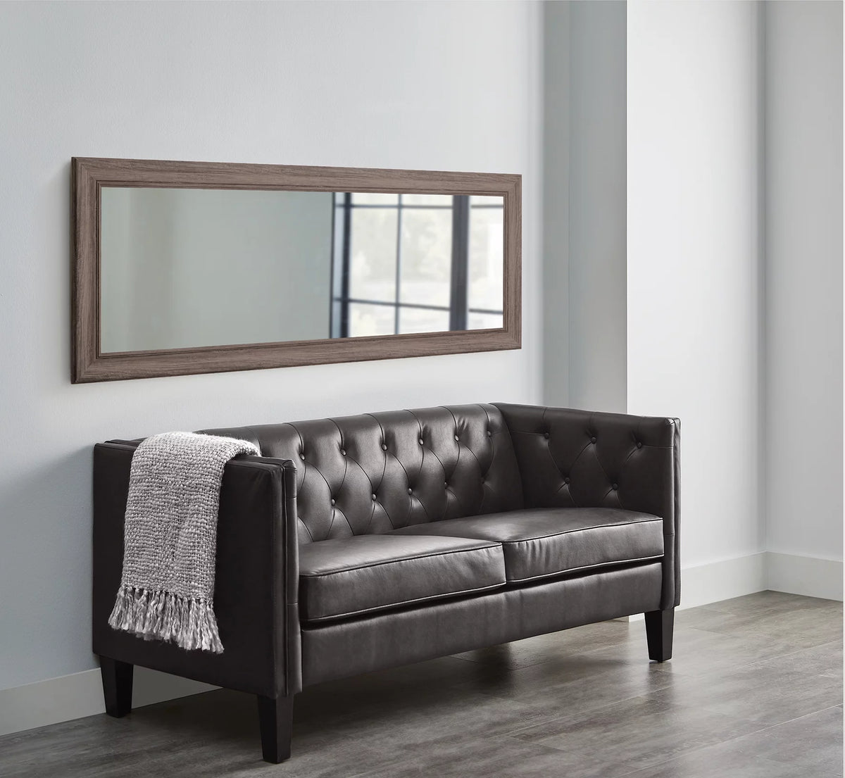 27 x 70 Rectangular Full Length Gray Mirror L8702