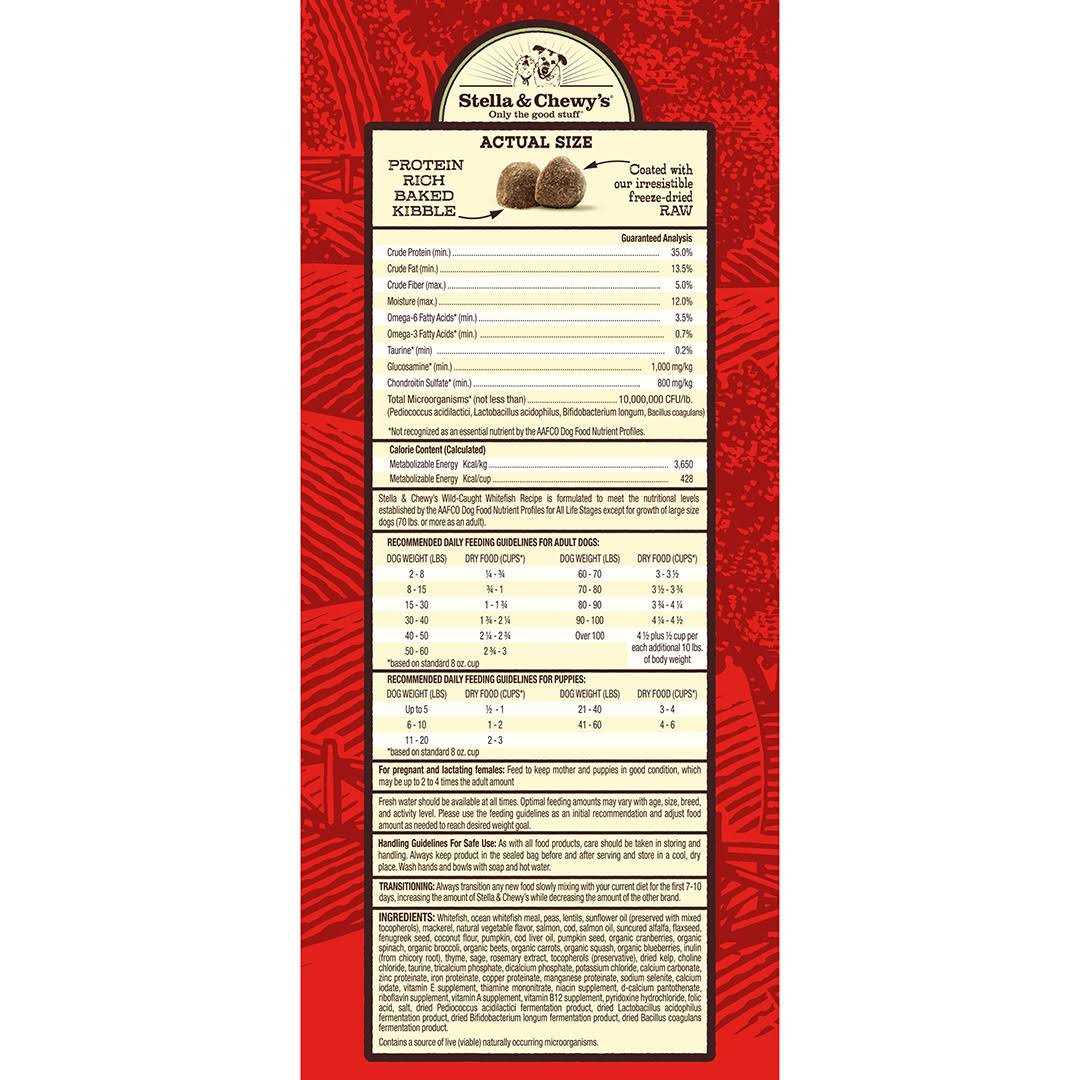 Raw Coated Dog Kibble Whitefish D53733