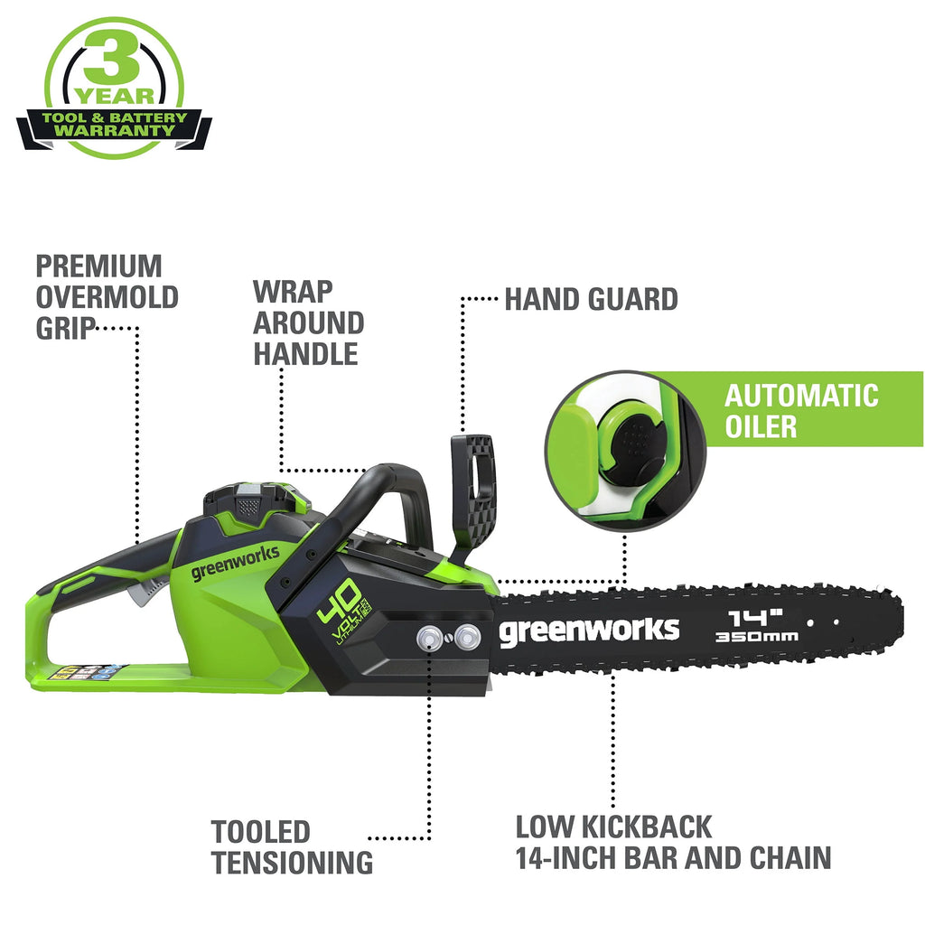 40V 14 Brushless Chainsaw with 2.5 Ah Battery & Charger T556