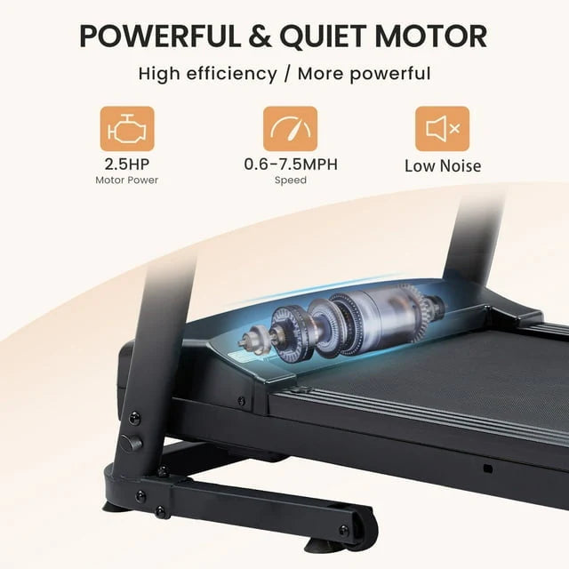 Folding Treadmill with Incline Electric Motorized Running Machine G703