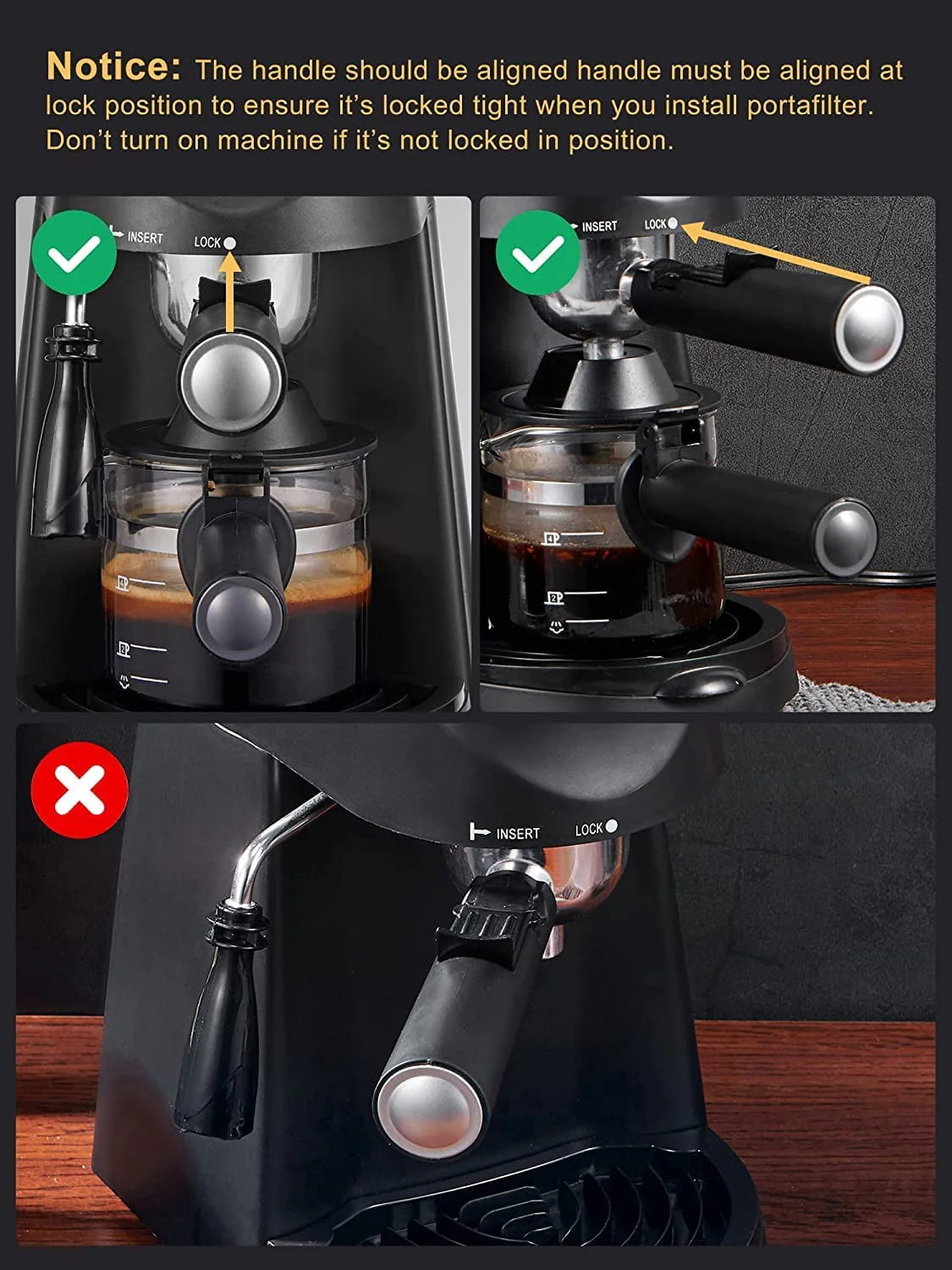3.5 Bar 4 Cup Steam Espresso Cappuccino Maker with Milk Frother W404084