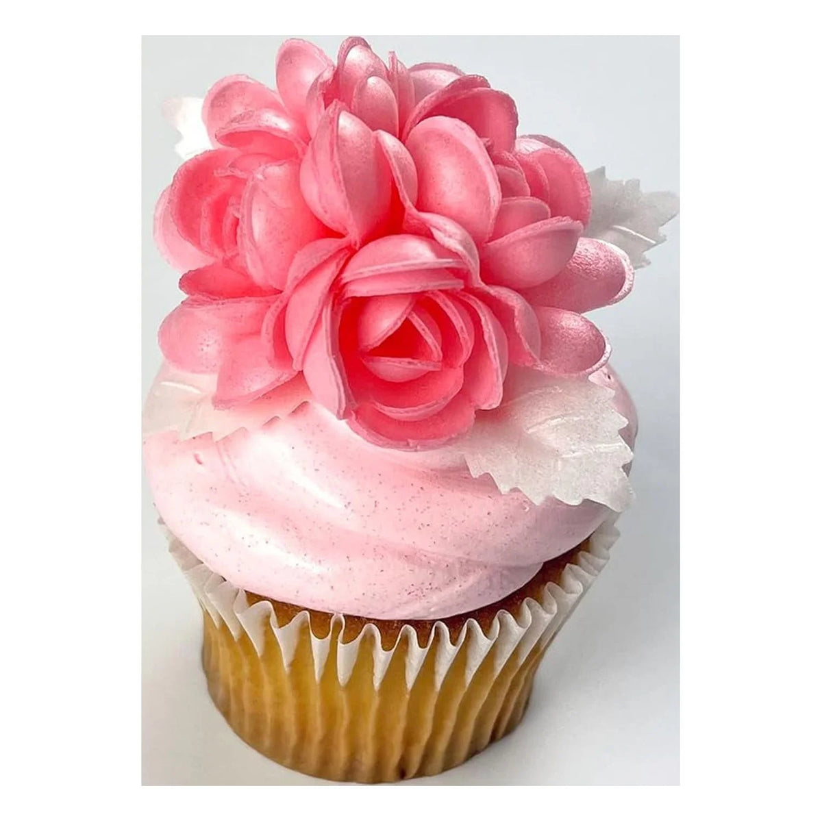 Multicolor Edible Wafer Paper Rose Cake Topper G6384