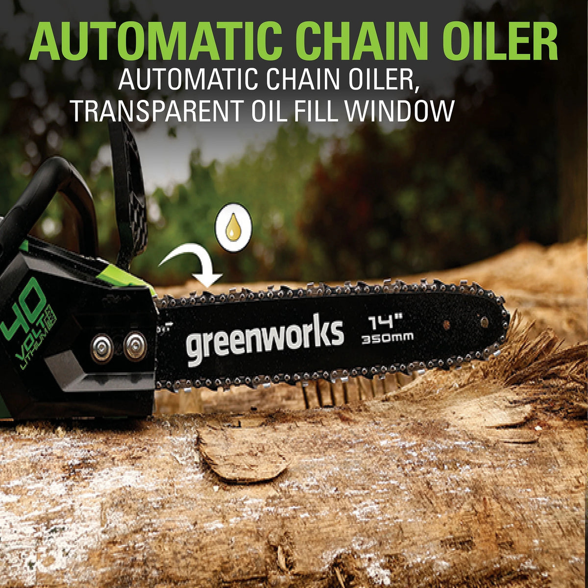 40V 14 Brushless Chainsaw with 2.5 Ah Battery & Charger T556