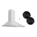 30 in. 400 CFM Convertible Wall Mount Range Hood with 2 Charcoal Filters X9099