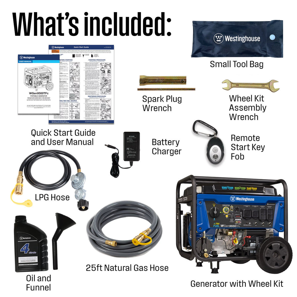 12,500 Peak Watt Dual Fuel Portable Generator K406321
