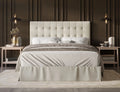 Twin Tufted Upholstered Panel Bed U8850
