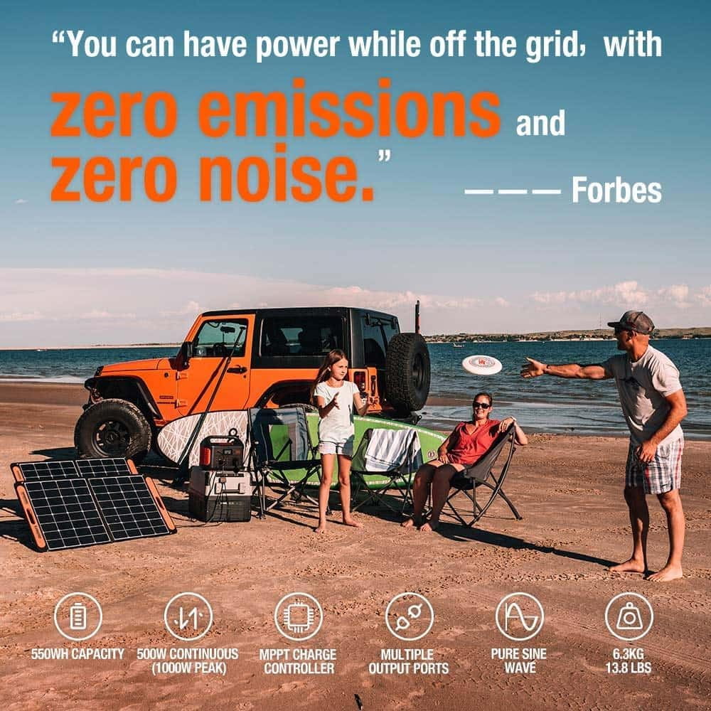 Portable Power Station 550 Wh Lithium-ion Battery 500W Output E934621