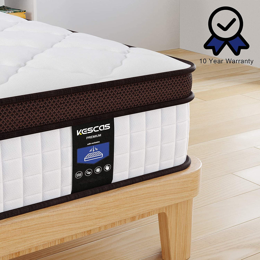 Queen Size 8 inch Hybrid Mattress with Cooling Gel Memory Foam V7640