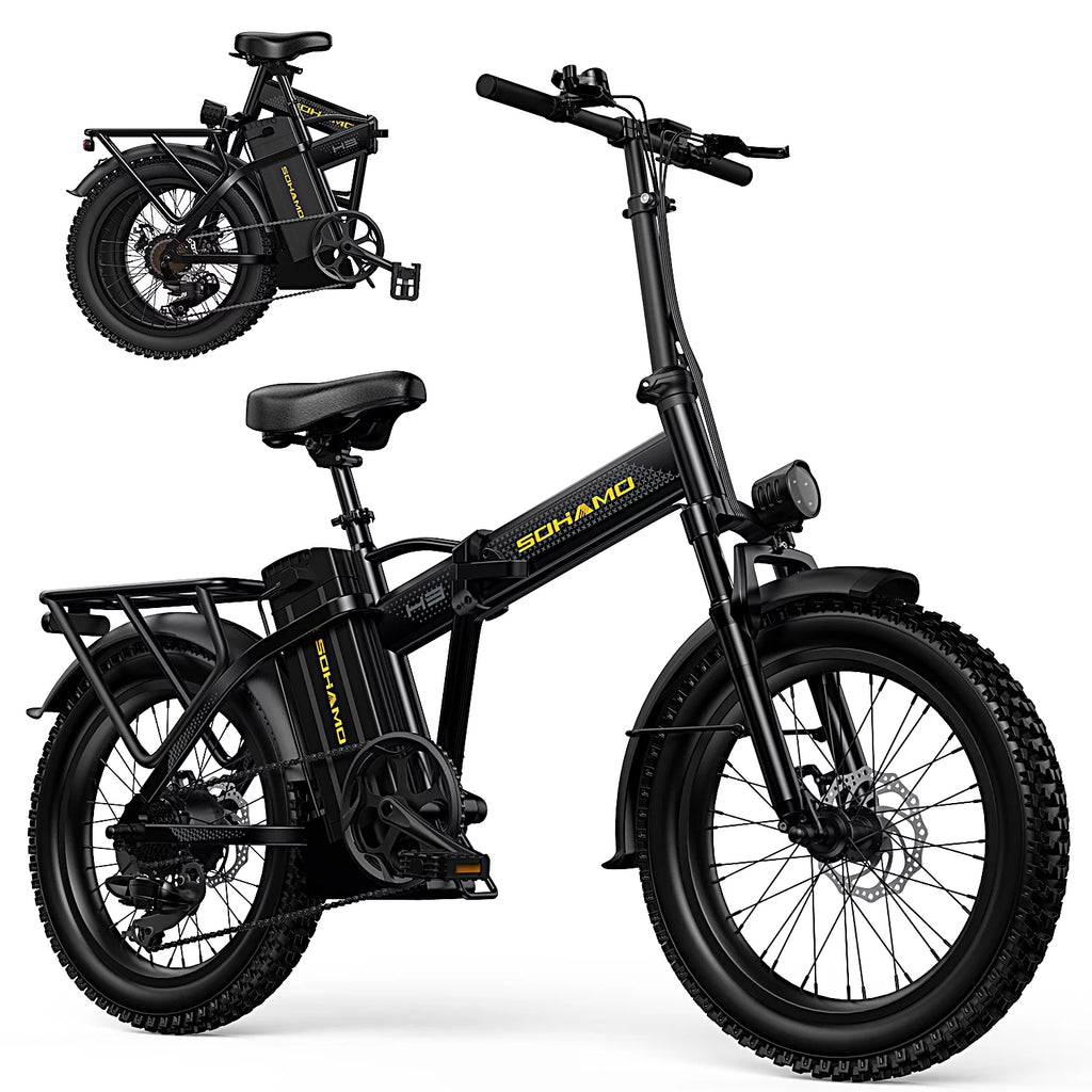 20 Fat Tire Folding Electric Bike 750W 48V 15Ah M8339