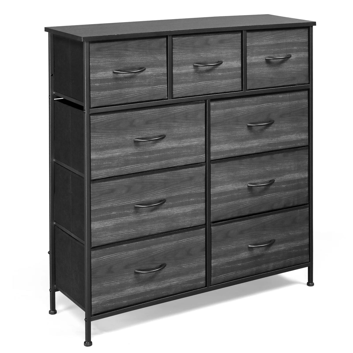 Wide 5 Drawer Dresser with Wood Top V6760