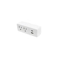 White 2-Outlet 2-USB Port Outlet Tap Z740