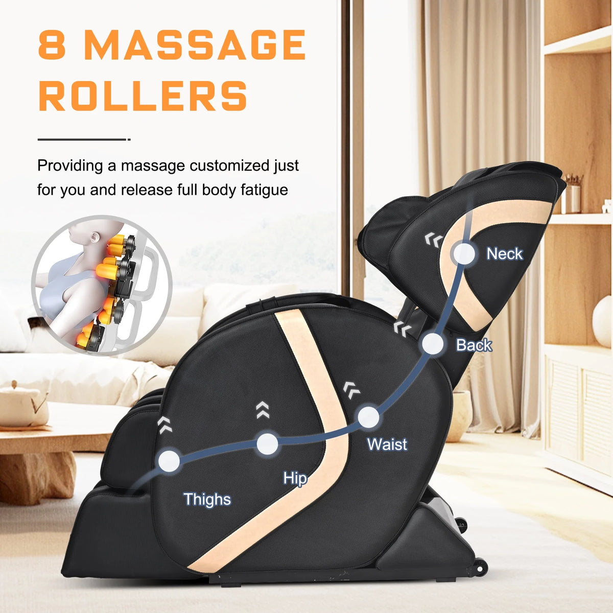 Small Zero Gravity Full Body Massage Chair with Heating and Airbags O9515