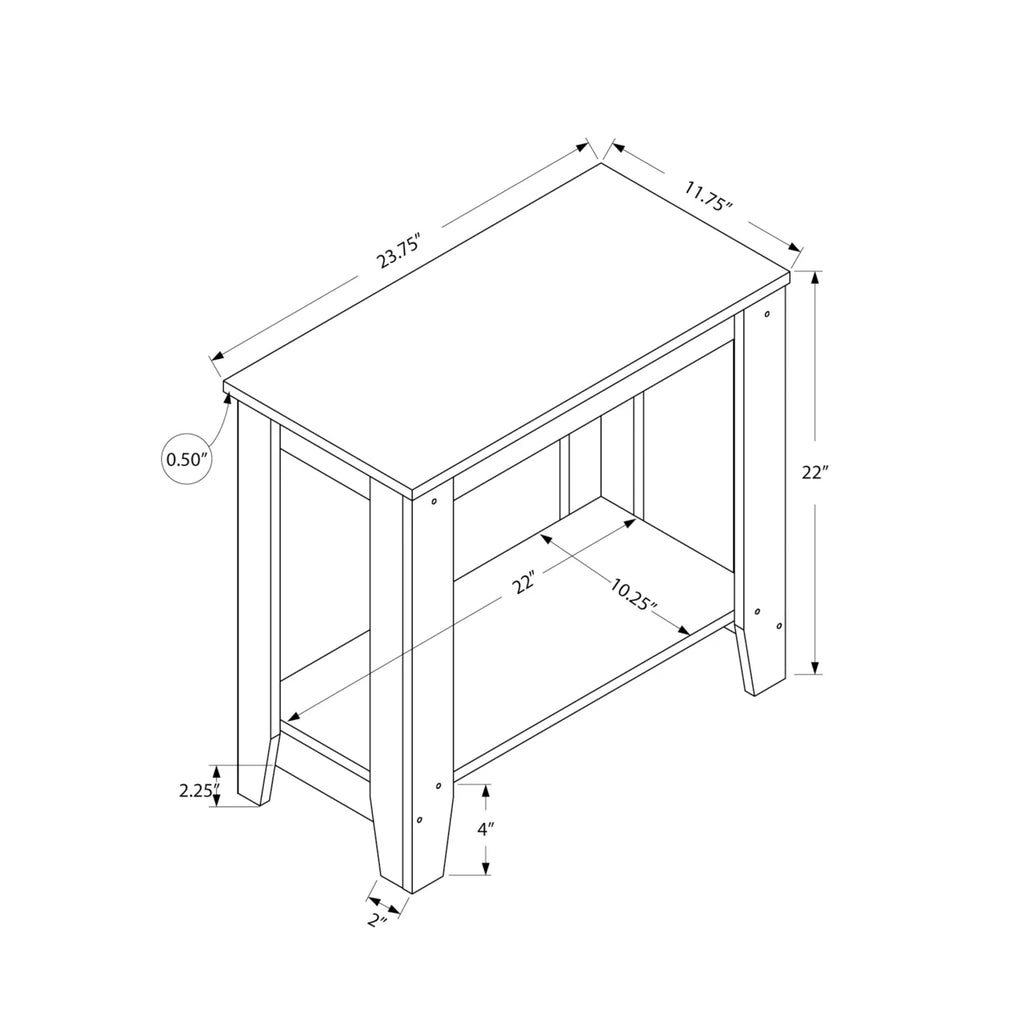 Brown Laminate Accent Table H7748