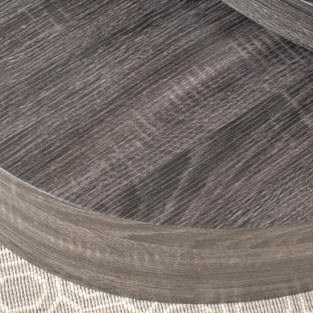 Oval Rotating Wood Coffee Table L916401