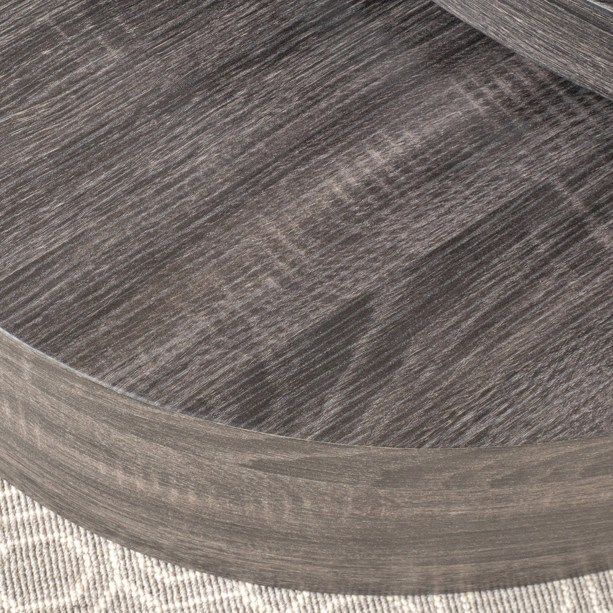 Oval Rotating Wood Coffee Table L916401