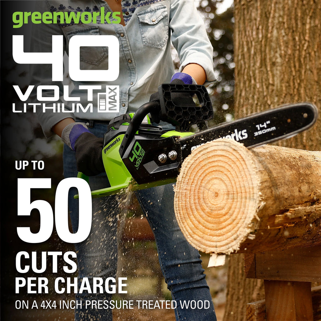 40V 14 Brushless Chainsaw with 2.5 Ah Battery & Charger T556