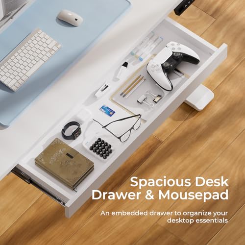 Black Electric Standing Desk with Drawers I6087