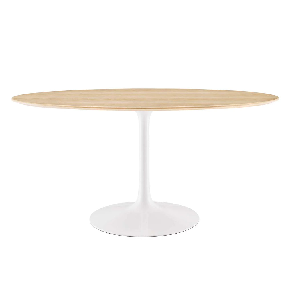60" Oval Natural Wood Grain Dining Table K36190
