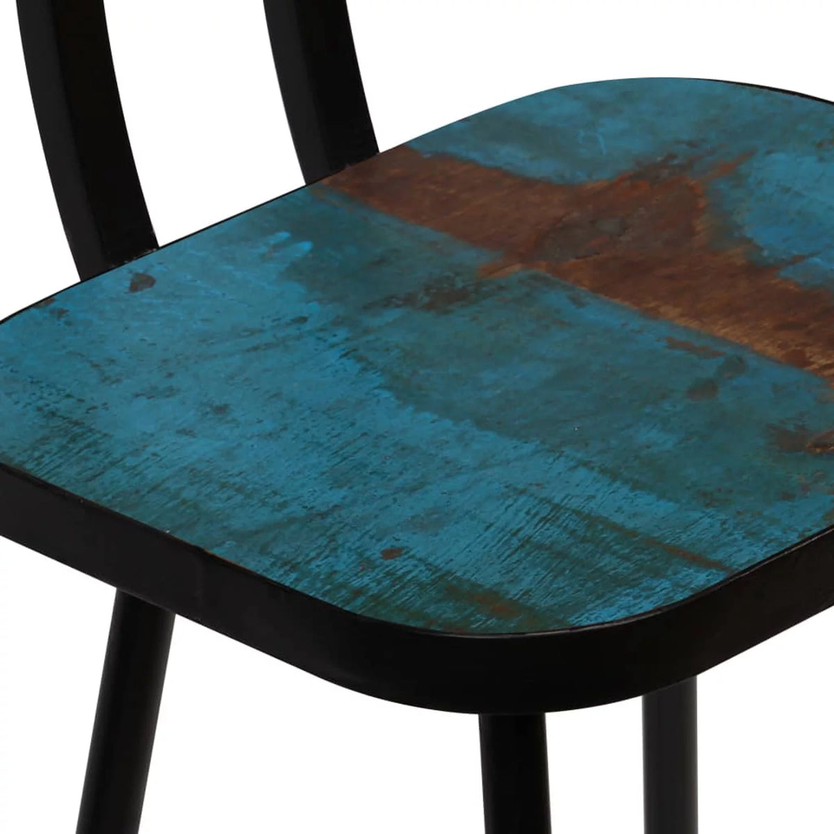 Solid Reclaimed Wood Bar Stools 2 pcs A12983