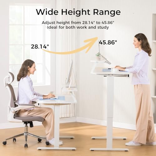 Black Electric Standing Desk with Drawers I6087