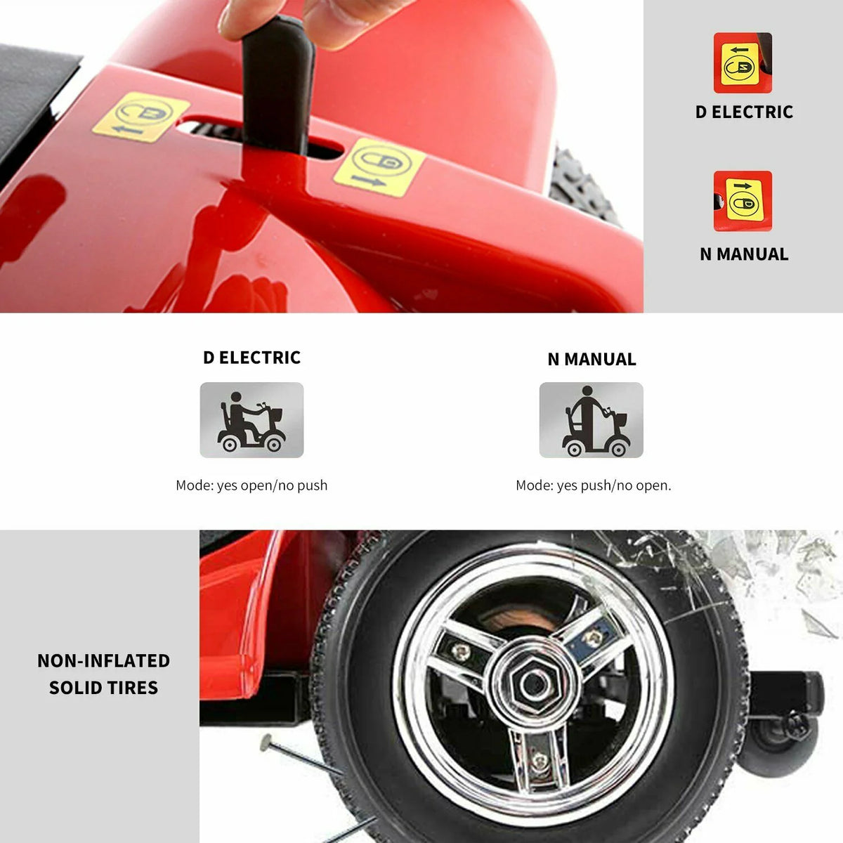 4 Wheels Electric Powered Mobility Scooter O485328