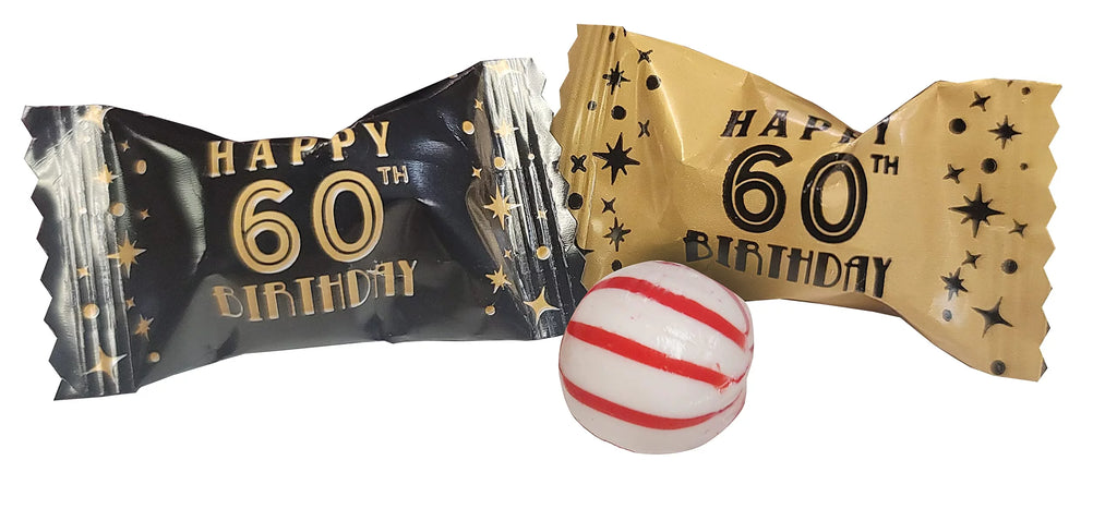 Gold & Black 100 Count Wrapped Mint Candy O18714
