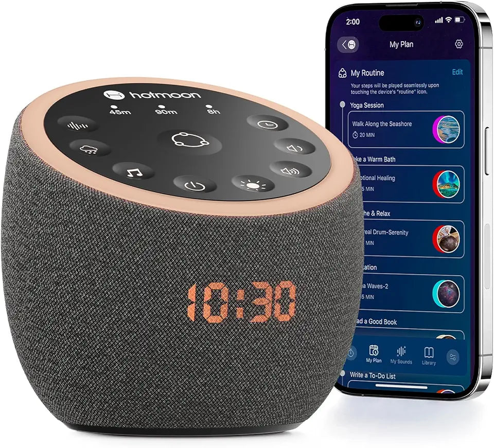 White Noise Sound Machine with Night Light and Sleeping Timer F1108
