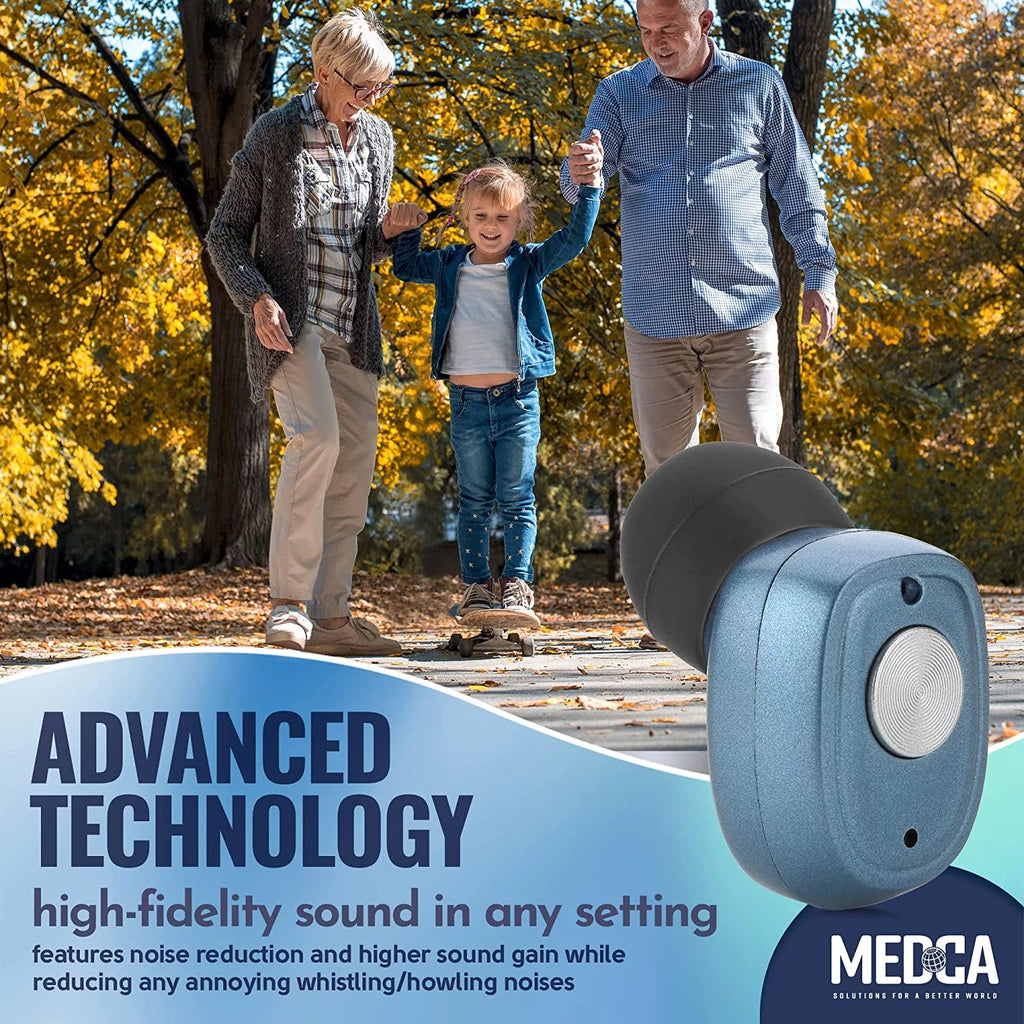 Rechargeable Hearing Amplifier Pair with Noise Cancelling Z964