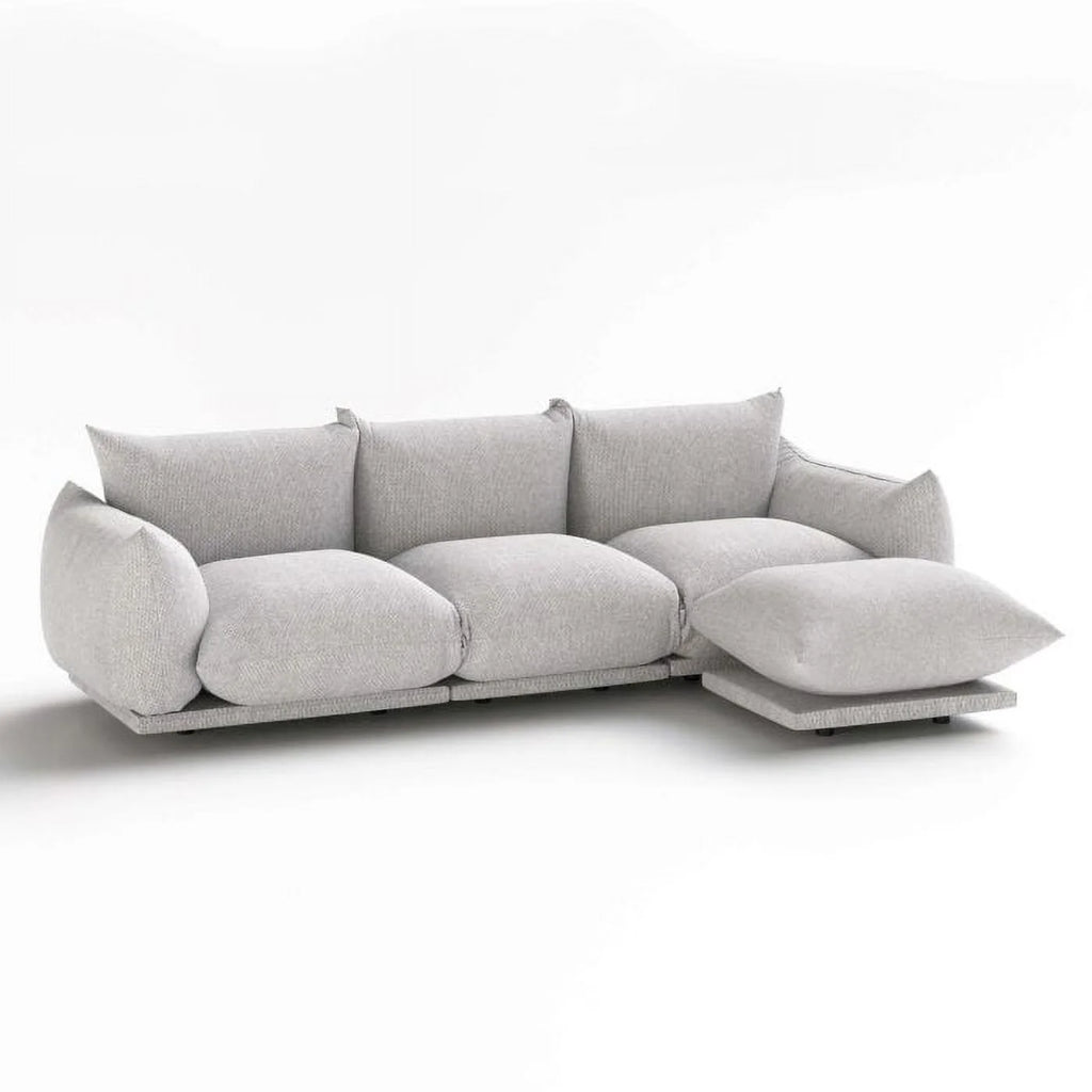 Gray L Shape Sectional Sofa S946